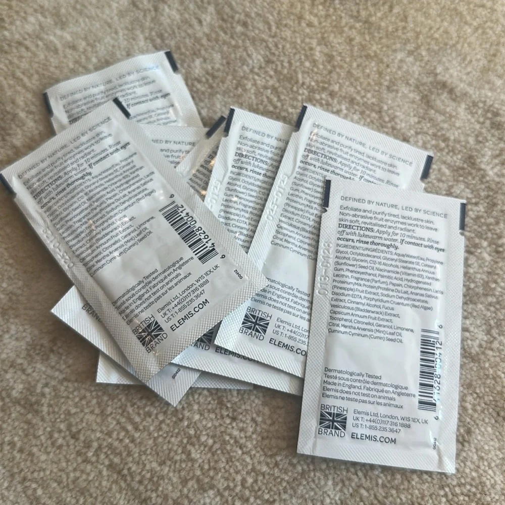 Elemis Travel Packs NWT Papaya Enzyme Peel 7 Pouches - Picture 2 of 6